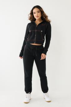 BIG T STITCH LOGO ZIP HOODIE, image 4
