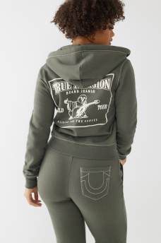 BIG T STITCH LOGO ZIP HOODIE, image 3