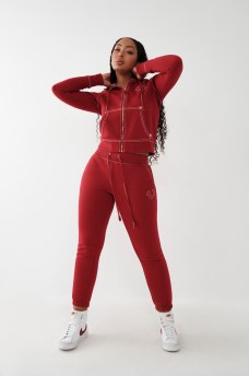 BIG T STITCH LOGO ZIP HOODIE, image 4