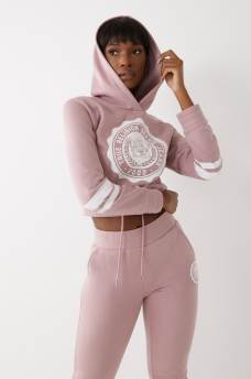 COLLEGIATE CROP HOODIE