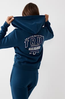 TRUE LOGO ZIP HOODIE