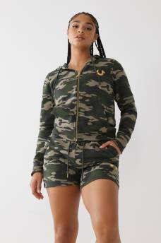 CAMO LOGO SWEAT SHORT