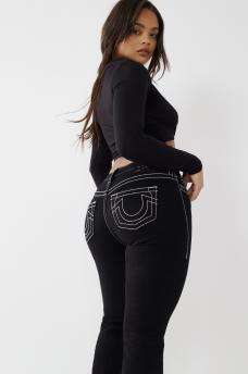 BECCA BIG T STITCH BOOTCUT JEAN, image 1