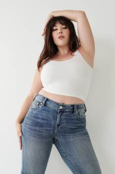 BECCA BIG T STITCH BOOTCUT JEAN, image 8