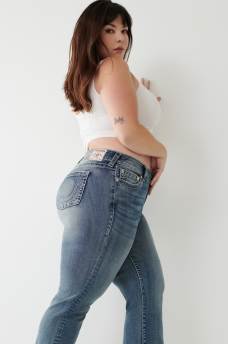 BECCA BIG T STITCH BOOTCUT JEAN, image 9