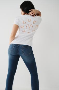 CLOCKED OUT VNECK TEE