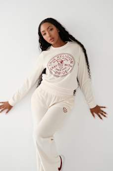 VELOUR CRYSTAL SWEATSHIRT, image 1