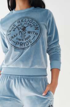 VELOUR CRYSTAL SWEATSHIRT, image 4