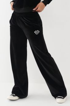 VELOUR WIDE LEG LOUNGE PANT, image 3