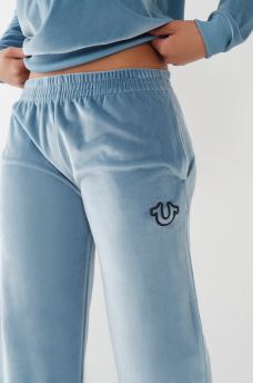 VELOUR WIDE LEG LOUNGE PANT, image 2
