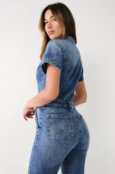 ENTERITO ACAMPANADO DE MEZCLILLA, image 6