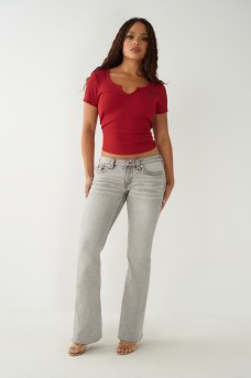 JOEY LOW RISE FLARE JEAN