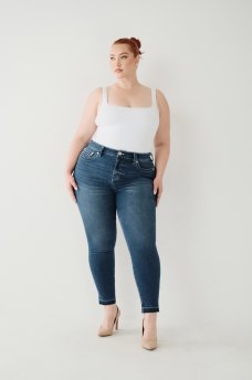JEANS SKINNY CURVIL&Iacute;NEOS JENNIE AL TOBILLO