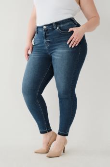 JEANS SKINNY CURVIL&Iacute;NEOS JENNIE AL TOBILLO