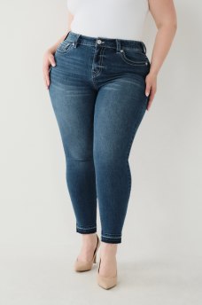 JEANS SKINNY CURVIL&Iacute;NEOS JENNIE AL TOBILLO