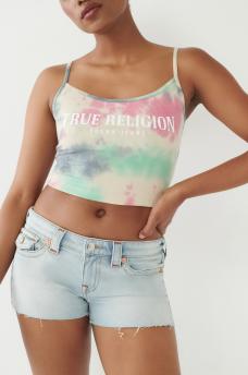 TIE DYE LOGO CROP CAMI, image 3