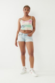 TIE DYE LOGO CROP CAMI, image 5