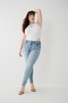 JENNIE MID RISE CURVY SKINNY JEAN, image 1
