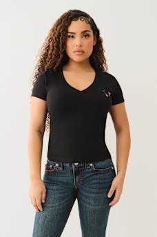 TRUE LOGO V TEE, image 2