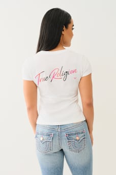 TRUE LOGO V TEE, image 6