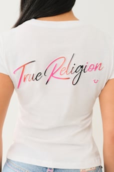 TRUE LOGO V TEE, image 1