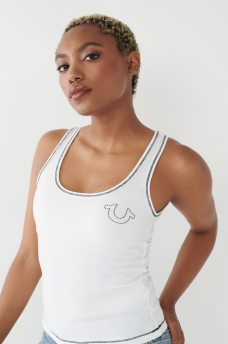 CONTRAST STITCH TANK