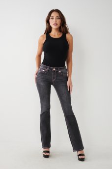 BECCA BIG T STITCH BOOTCUT JEAN , image 3