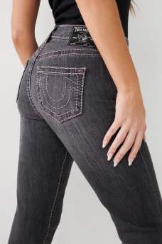 BECCA BIG T STITCH BOOTCUT JEAN , image 1