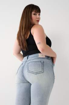 PLUS BECCA BIG T STITCH BOOTCUT JEAN
