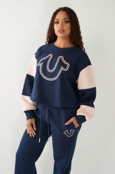 LOGO CROP SWEATSHIRT 
