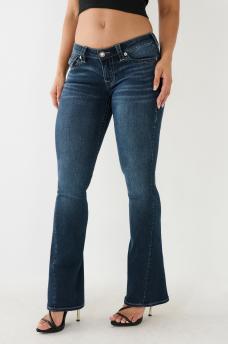JEANS ACAMPANADOS JOEY DE TIRO BAJO CON CRISTALES, image 3