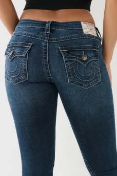 JEANS ACAMPANADOS JOEY DE TIRO BAJO CON CRISTALES, image 6