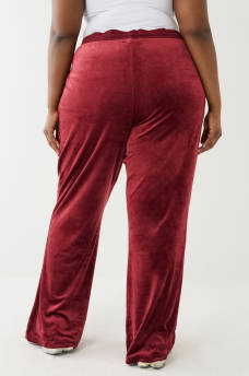 CRYSTAL VELOUR LOGO TRACK PANT, image 5