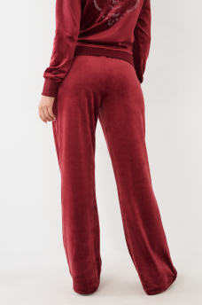 CRYSTAL VELOUR LOGO TRACK PANT, image 10