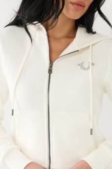 CRYSTAL HORSESHOE ZIP HOODIE, image 3