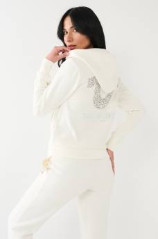CRYSTAL HORSESHOE ZIP HOODIE, image 6