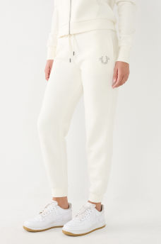CRYSTAL HORSESHOE MID RISE JOGGER, image 1