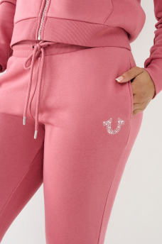 CRYSTAL HORSESHOE MID RISE JOGGER, image 3