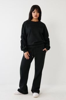 SUDADERA TRUE RELAJADA Y FRUNCIDA, image 4