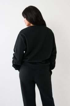 SUDADERA TRUE RELAJADA Y FRUNCIDA, image 5