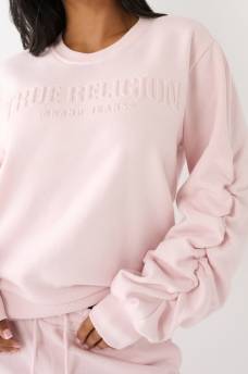 TRUE RUCHED RELAXED SWEATSHIRT, image 2