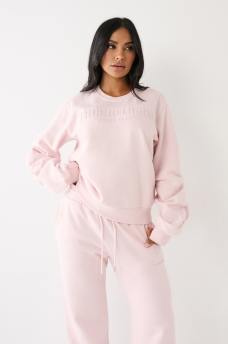 TRUE RUCHED RELAXED SWEATSHIRT
