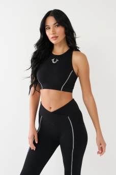  HORSESHOE LOGO SPORTS BRA TOP, image 1
