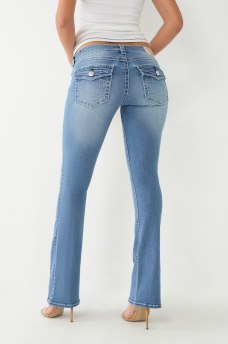BECCA LOW RISE BIG T BOOTCUT JEAN, image 1