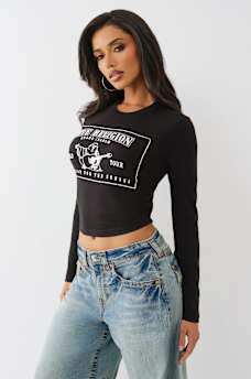 LONG SLEEVE LOGO BABY TEE, image 4