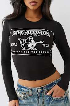 LONG SLEEVE LOGO BABY TEE, image 1
