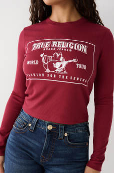 LONG SLEEVE LOGO BABY TEE, image 2