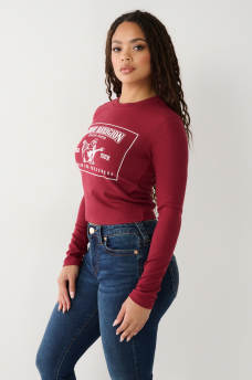 LONG SLEEVE LOGO BABY TEE, image 3