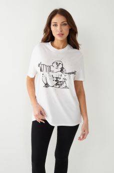 BUDDHA SPLATTER RELAXED TEE, image 2