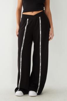 WIDE LEG LOGO TRIM JOGGER, image 3